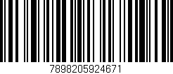 Código de barras (EAN, GTIN, SKU, ISBN): '7898205924671'