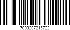 Código de barras (EAN, GTIN, SKU, ISBN): '7898207215722'
