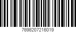 Código de barras (EAN, GTIN, SKU, ISBN): '7898207216019'
