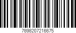 Código de barras (EAN, GTIN, SKU, ISBN): '7898207216675'