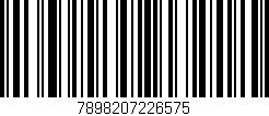 Código de barras (EAN, GTIN, SKU, ISBN): '7898207226575'