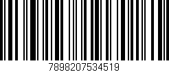 Código de barras (EAN, GTIN, SKU, ISBN): '7898207534519'