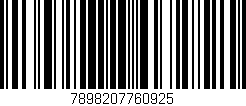 Código de barras (EAN, GTIN, SKU, ISBN): '7898207760925'