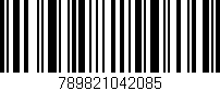 Código de barras (EAN, GTIN, SKU, ISBN): '789821042085'