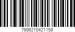 Código de barras (EAN, GTIN, SKU, ISBN): '7898210421158'