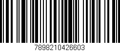 Código de barras (EAN, GTIN, SKU, ISBN): '7898210426603'
