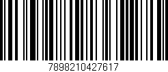 Código de barras (EAN, GTIN, SKU, ISBN): '7898210427617'