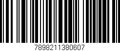 Código de barras (EAN, GTIN, SKU, ISBN): '7898211380607'