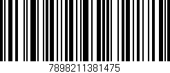 Código de barras (EAN, GTIN, SKU, ISBN): '7898211381475'