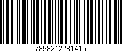 Código de barras (EAN, GTIN, SKU, ISBN): '7898212281415'