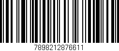 Código de barras (EAN, GTIN, SKU, ISBN): '7898212876611'