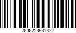 Código de barras (EAN, GTIN, SKU, ISBN): '7898223581832'