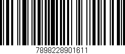 Código de barras (EAN, GTIN, SKU, ISBN): '7898228901611'