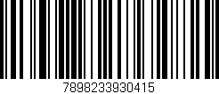 Código de barras (EAN, GTIN, SKU, ISBN): '7898233930415'