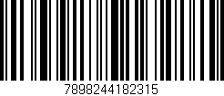 Código de barras (EAN, GTIN, SKU, ISBN): '7898244182315'