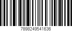 Código de barras (EAN, GTIN, SKU, ISBN): '7898249541636'