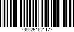 Código de barras (EAN, GTIN, SKU, ISBN): '7898251821177'