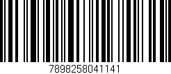 Código de barras (EAN, GTIN, SKU, ISBN): '7898258041141'