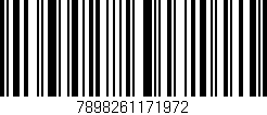 Código de barras (EAN, GTIN, SKU, ISBN): '7898261171972'