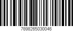 Código de barras (EAN, GTIN, SKU, ISBN): '7898265030046'