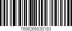 Código de barras (EAN, GTIN, SKU, ISBN): '7898265030183'