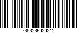 Código de barras (EAN, GTIN, SKU, ISBN): '7898265030312'