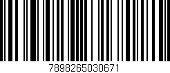 Código de barras (EAN, GTIN, SKU, ISBN): '7898265030671'