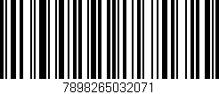 Código de barras (EAN, GTIN, SKU, ISBN): '7898265032071'
