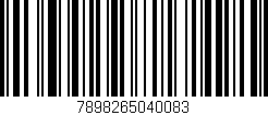 Código de barras (EAN, GTIN, SKU, ISBN): '7898265040083'