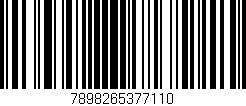 Código de barras (EAN, GTIN, SKU, ISBN): '7898265377110'