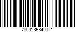 Código de barras (EAN, GTIN, SKU, ISBN): '7898265649071'