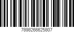 Código de barras (EAN, GTIN, SKU, ISBN): '7898266625807'