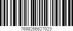 Código de barras (EAN, GTIN, SKU, ISBN): '7898266627023'