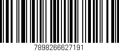 Código de barras (EAN, GTIN, SKU, ISBN): '7898266627191'