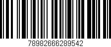 Código de barras (EAN, GTIN, SKU, ISBN): '78982666289542'