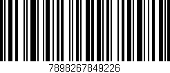 Código de barras (EAN, GTIN, SKU, ISBN): '7898267849226'