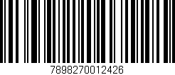 Código de barras (EAN, GTIN, SKU, ISBN): '7898270012426'