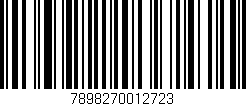 Código de barras (EAN, GTIN, SKU, ISBN): '7898270012723'