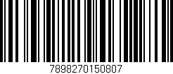 Código de barras (EAN, GTIN, SKU, ISBN): '7898270150807'