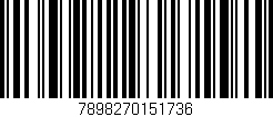 Código de barras (EAN, GTIN, SKU, ISBN): '7898270151736'