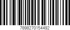 Código de barras (EAN, GTIN, SKU, ISBN): '7898270154492'