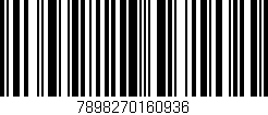 Código de barras (EAN, GTIN, SKU, ISBN): '7898270160936'