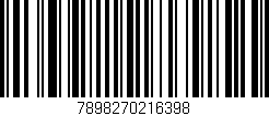 Código de barras (EAN, GTIN, SKU, ISBN): '7898270216398'