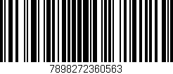 Código de barras (EAN, GTIN, SKU, ISBN): '7898272360563'