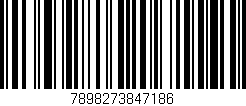 Código de barras (EAN, GTIN, SKU, ISBN): '7898273847186'