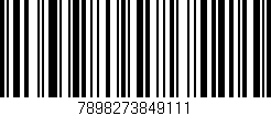 Código de barras (EAN, GTIN, SKU, ISBN): '7898273849111'