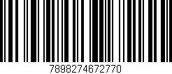 Código de barras (EAN, GTIN, SKU, ISBN): '7898274672770'