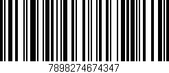 Código de barras (EAN, GTIN, SKU, ISBN): '7898274674347'