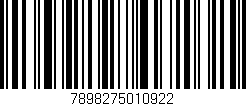 Código de barras (EAN, GTIN, SKU, ISBN): '7898275010922'