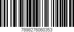 Código de barras (EAN, GTIN, SKU, ISBN): '7898276060353'